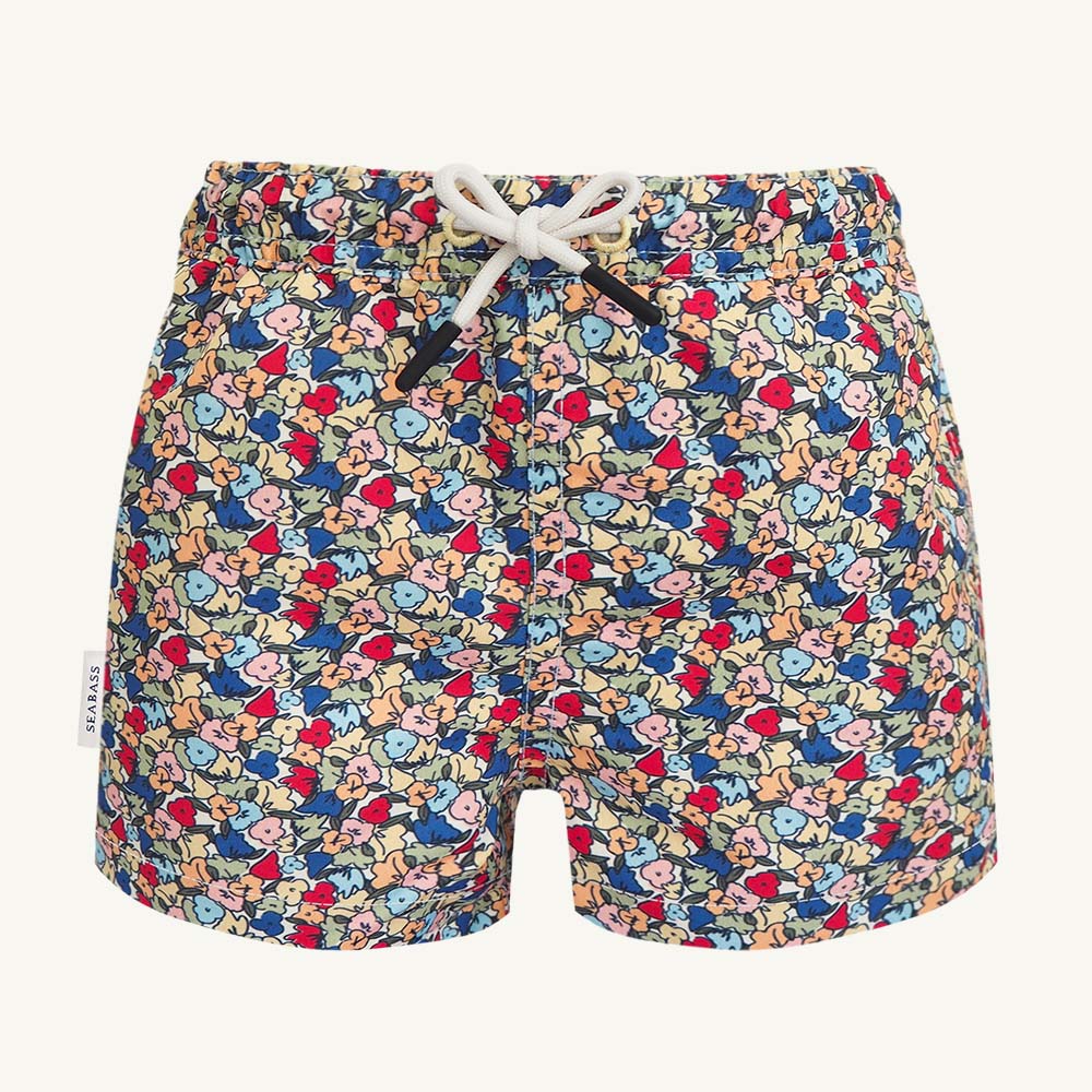 Boy UV Swim Short Valencia - multicolor flowers