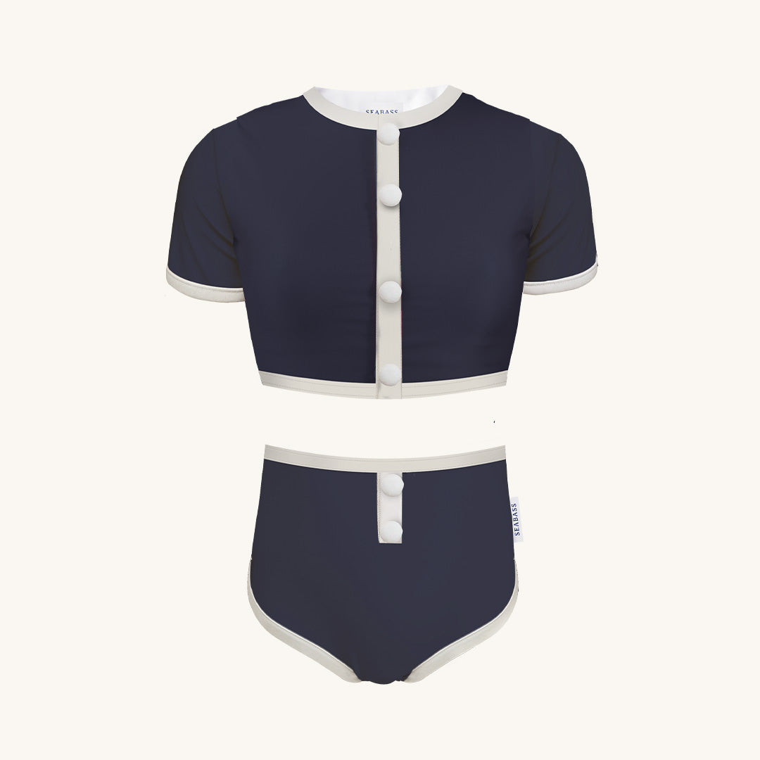 Women UV Two-piece Swimsuit Coco Monaco - navy