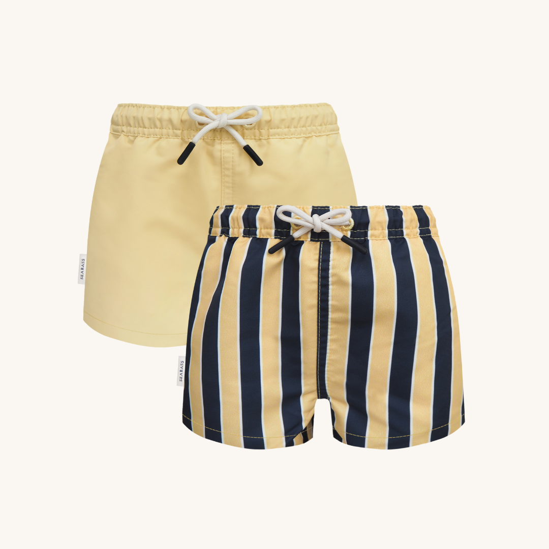 2 Pack UV Swim Shorts - Sorrento Yellow