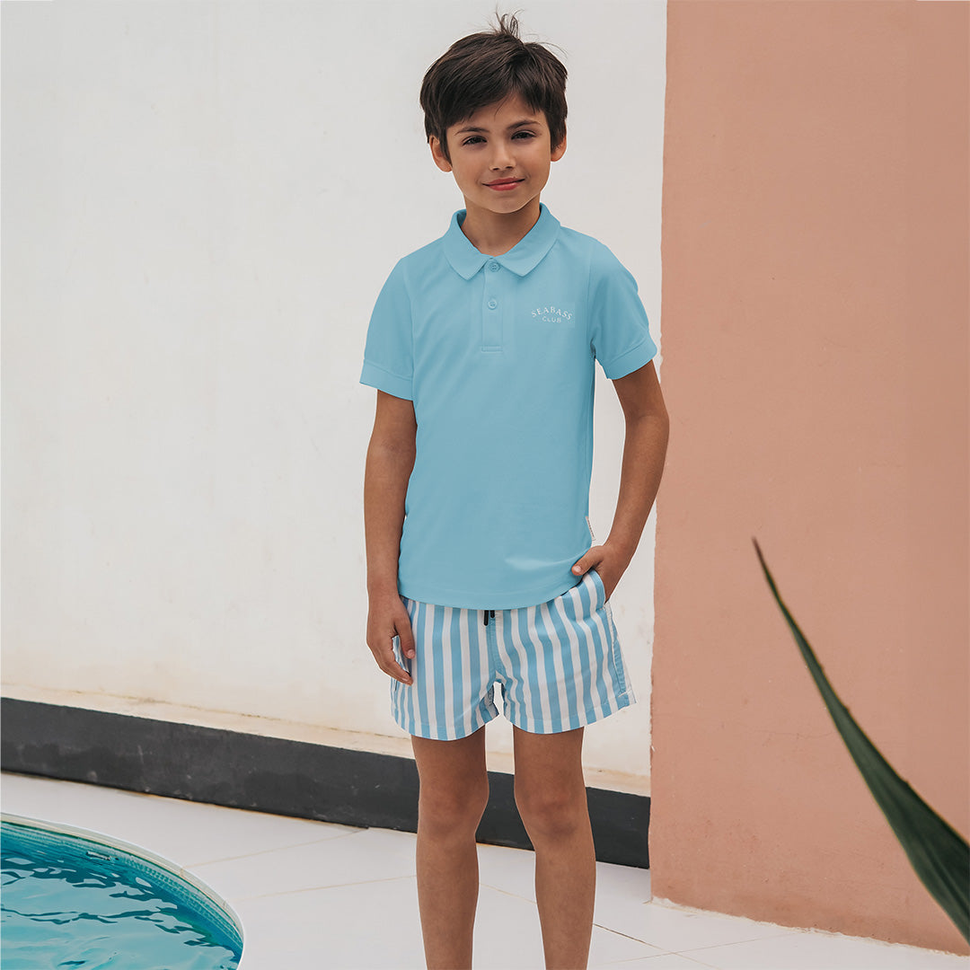 Boy UV Swim Short Forte dei Marmi - blue stripes