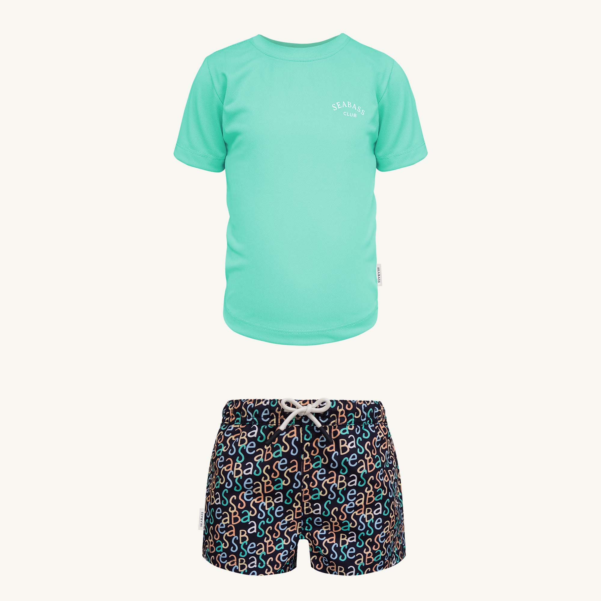 UV Swim Set - Short Hollywood and T-Shirt Mint