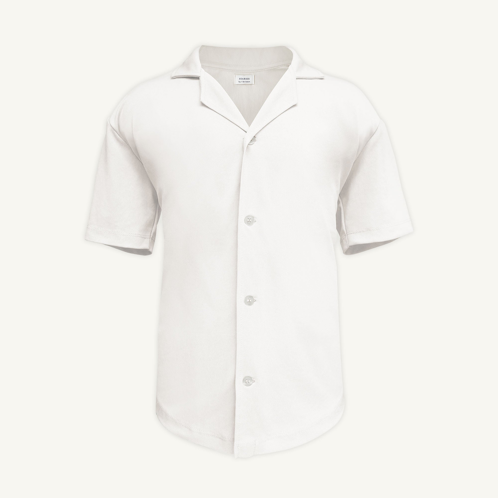 Men UV Camp Shirt Pearl White