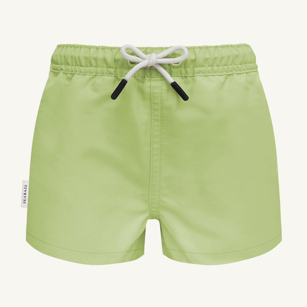Men UV Swim Short Pistachio Green - solid