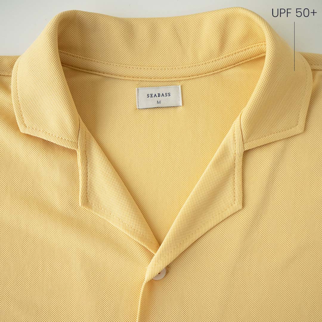 Men UV Camp Shirt Lemon Yellow