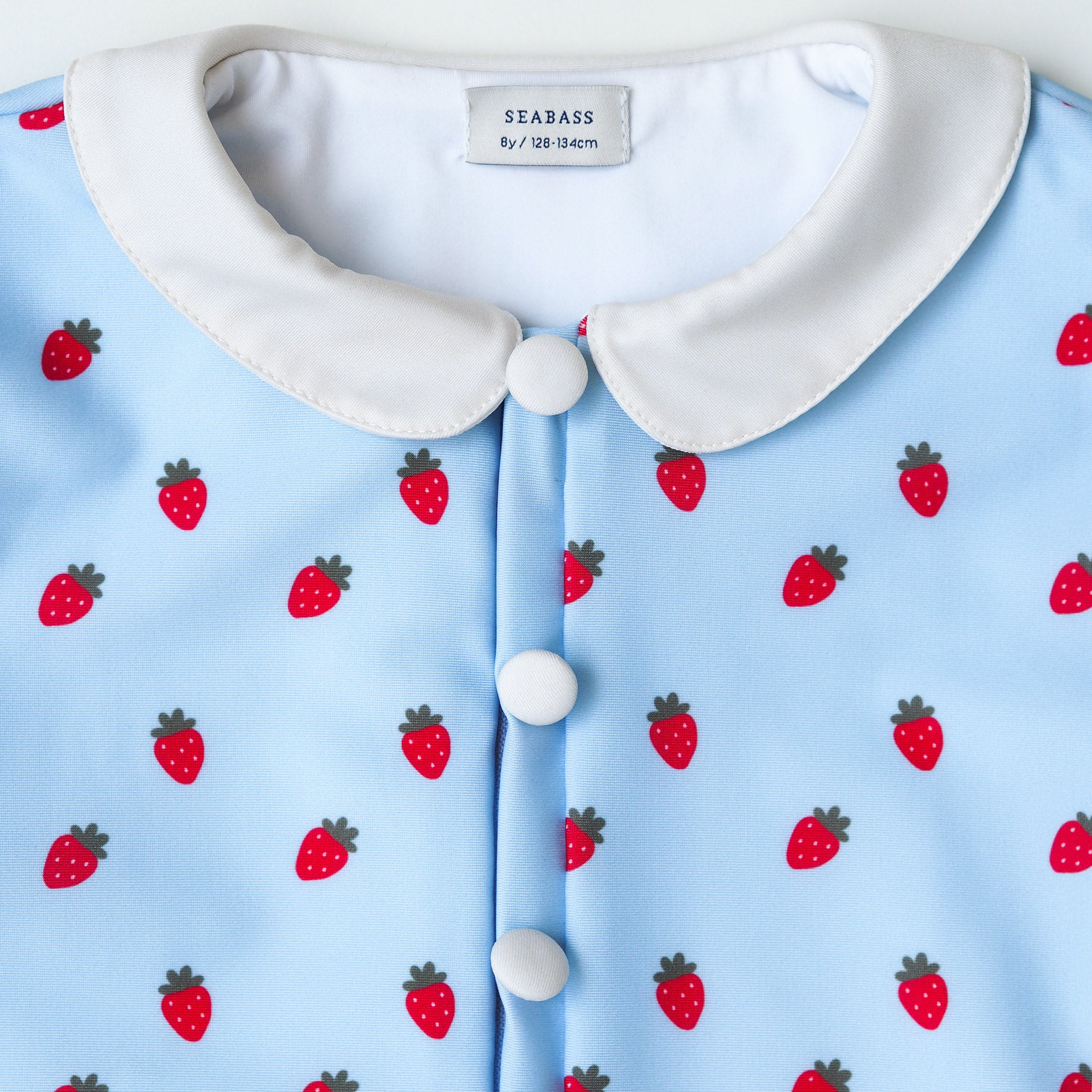 Girl UV Swimsuit Coco Santa Maria - blue strawberries