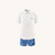 Set of UV Polo Shirt and Swim Short - Formentera White