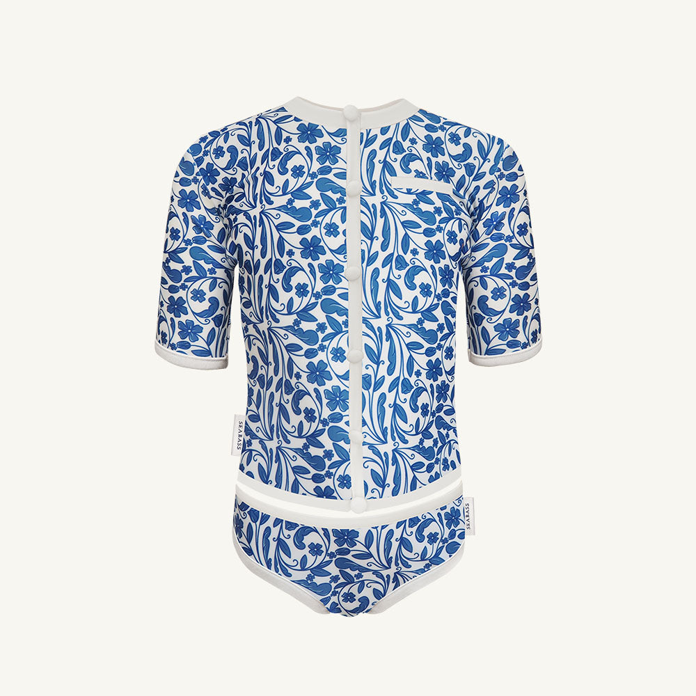 Girl UV Two-piece Swimsuit Coco Positano - royal blue